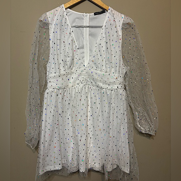 DOUBLE CRAZY Fairy Princess Sparkly Sequin Dress - Picture 1 of 8